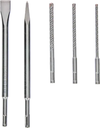 Set di scalpelli e punte da trapano Bosch PRO SDS plus-4C, 5 pezzi.